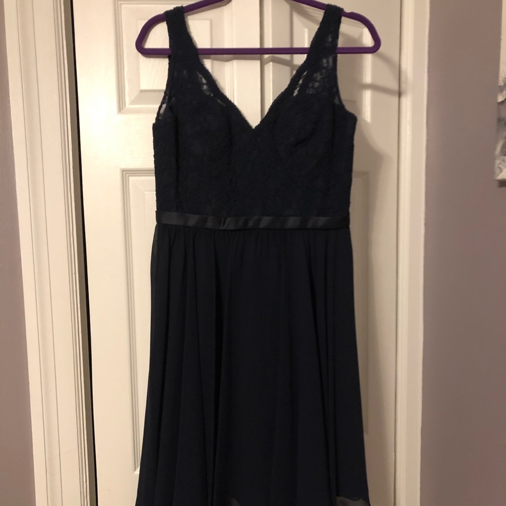 Morilee Bridesmaid Dress in Navy Blue